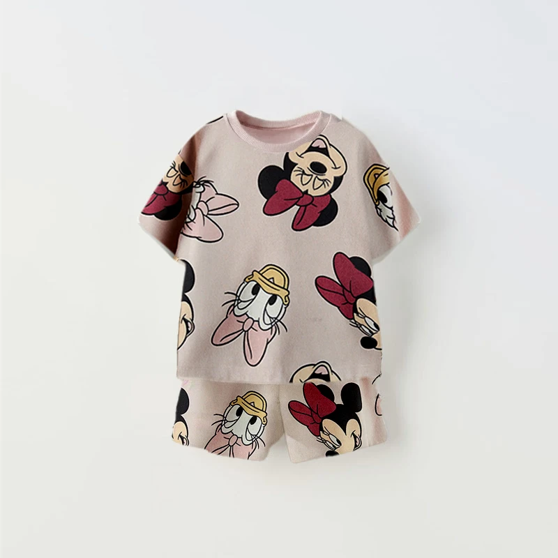 Description Picture 6 of itemMinnie's Short Sleeved Shorts Two-piece Set For Boys' Clothing Summer Children's Short Sleeved T-shirt Set Children's Iconic Brand Set