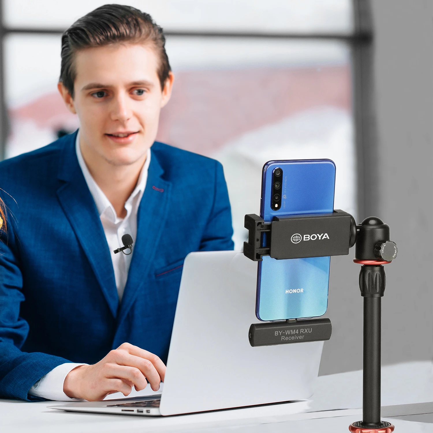 lapela sistema de microfone para iphone huawei