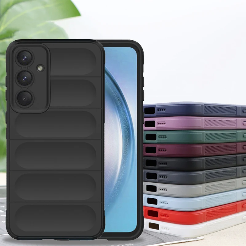 Per Samsung Galaxy A55 5G Custodia Samsung Galaxy A05 A05S A15 A25 A35 A55 5G Cover Cover Posteriore Per Telefono In Silicone Antiurto