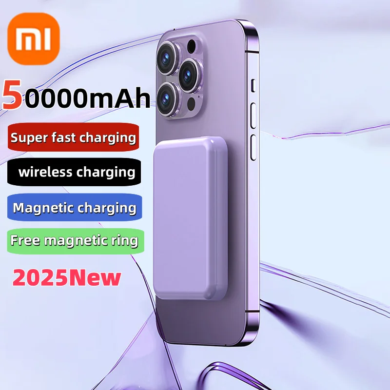 Power Bank 50000mah Magnetic Fast Charging Wireless Charging Mobile Phone External Battery For Samsung Iphone power bank