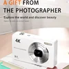 4K HD Mini Digital Camera 64M Pixels with 2.4 Inch Screen Student Digital Cam Auto Focus 18x Zoom Photography Outdoor Travel 2