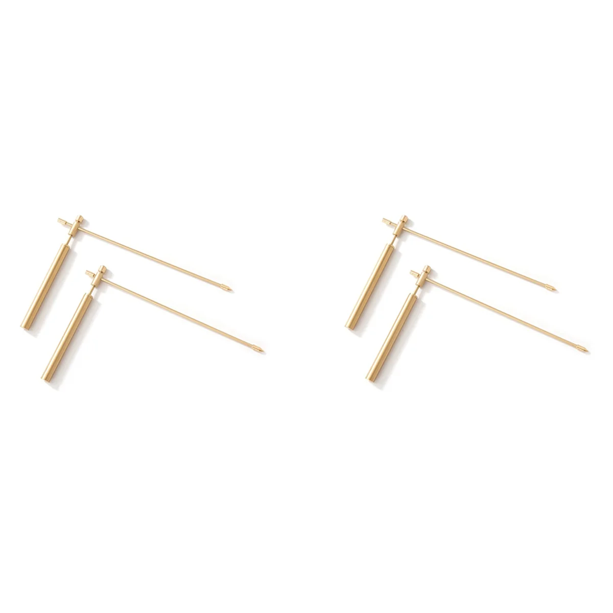 

2Pair Copper Dragon Seeking Dowsing Rod Outdoor Energy Water Witching Adjustable Detector Professional Detachable Tool