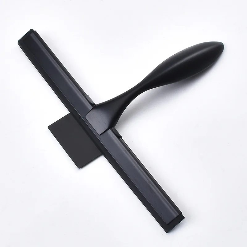 14'' INCH Shower Squeegee Silicone Rubber Wiper Scrape With Suction Cup Hook Glass Mirror Bathroom Cleaner