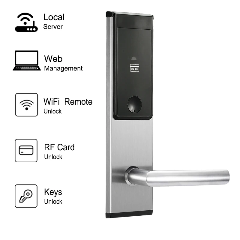 durable-stainless-steel-rfid-ble-hotel-lock-with-ansi-mortise-for-star