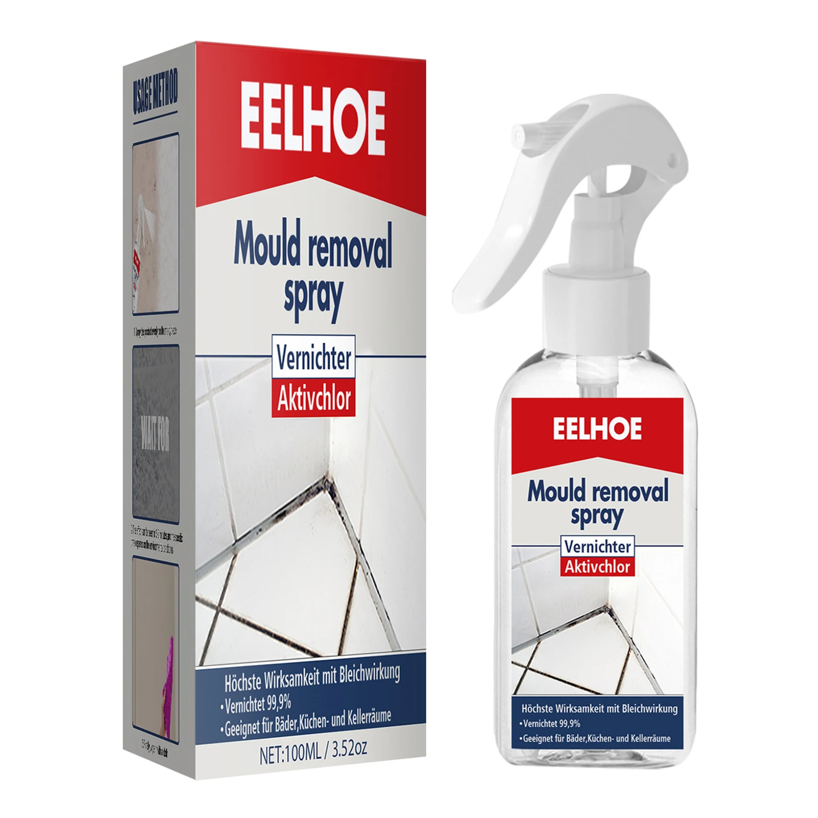 Household Mold Remover Spray Mildew Cleaning Agent Furniture Tile