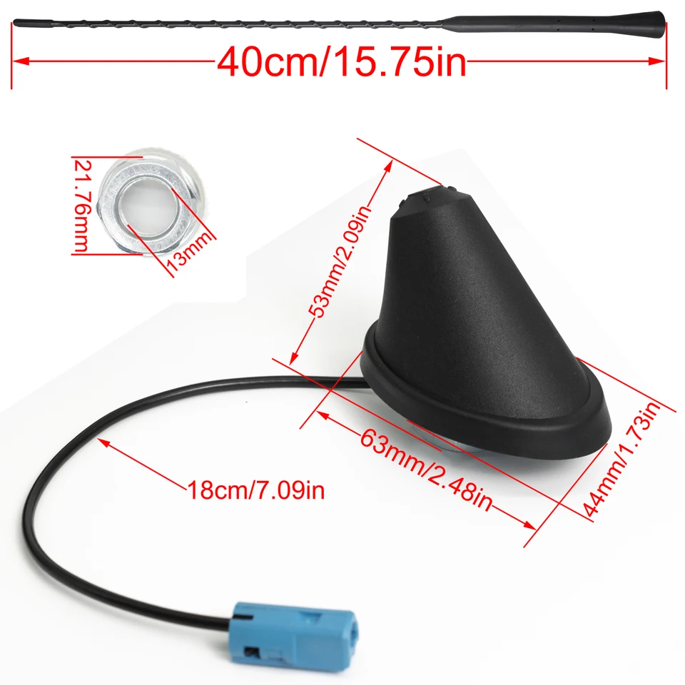Base Antenna Auto Per Opel Corsa C, D, Meriva, Zafira - Connettore MNO, FM/AM, Compatibile Renault - Foto 7