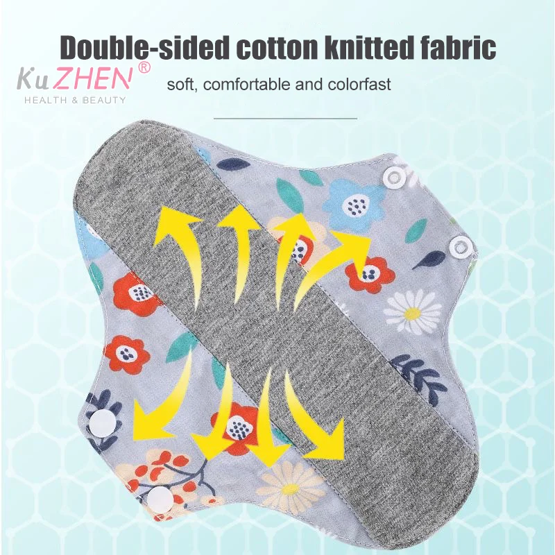 1PCS 18/23CM Anti-slip Graphene Antimicrobial Sanitary Pads Reusable Care Pads Breathable Maternity Menstrual For Women