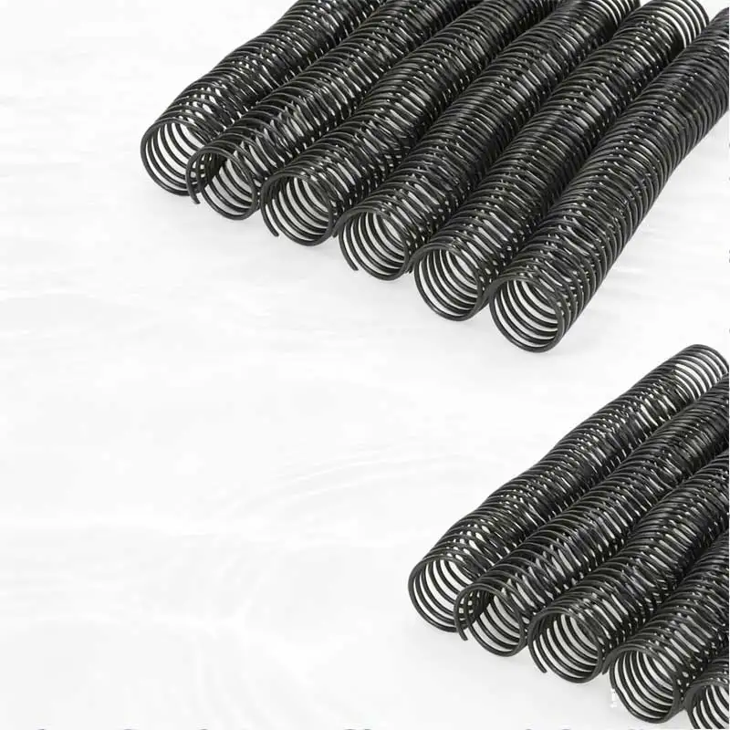 10개 바인딩 스파이럴 4:1 피치 플라스틱 46개 톱니 360도 회전 280매 용량 사용하기 쉬운 문서용 바인딩 코일