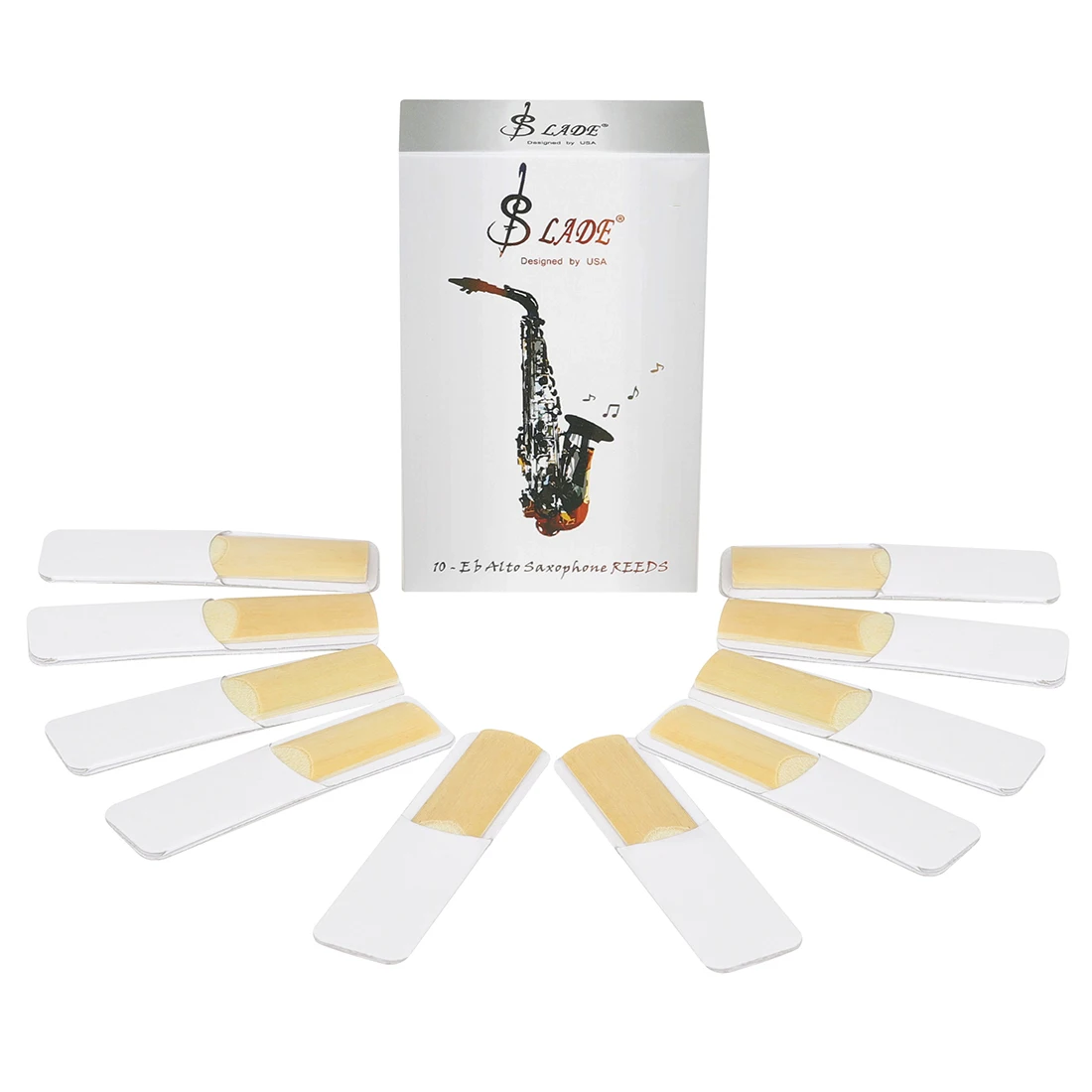 

10pcs Eb Alto Sax Reed Saxophone Reeds Strength 2.0 2.5 3.0 Saxophone Reed Woodwind Instrument Accessories