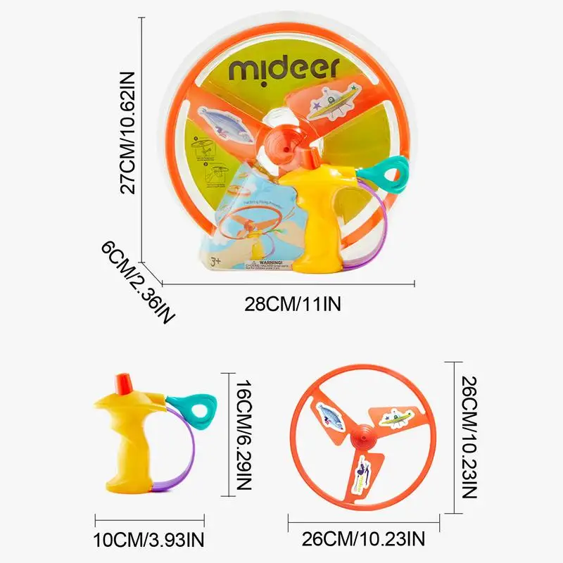 Flying Saucer Toys For Kids Flying Aerial Disc Toys Saucer & Disc For Kids Propeller Educational Spinner Indoor