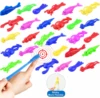 Ejection Chick Toys Light Finger Prank Bouncy Flying Ejection Toys Catapult Launch Rubber Slingshot Turkey Sticky 1