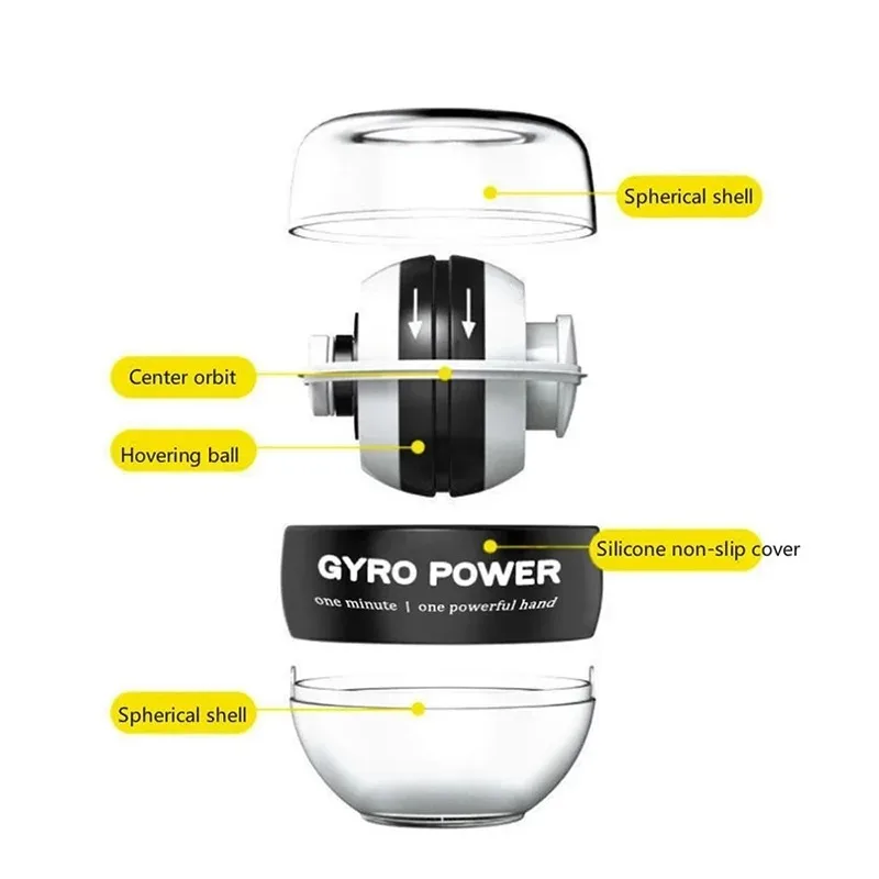 Fitness Equipment Sport Gym Gyro Ball Workout Exercise Power Portable Body Building Sports Entertainment