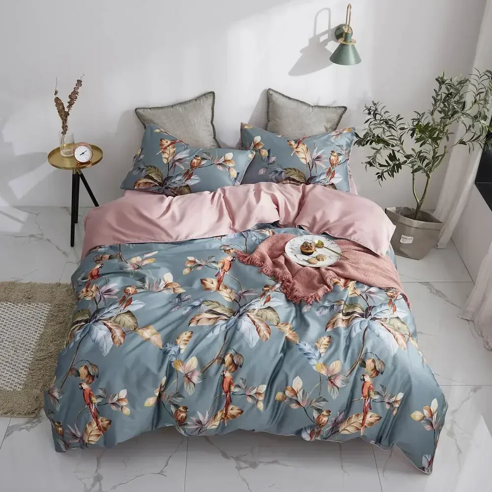 Svetanya Floral Bedlinens Egyptian Cotton Bedding Set Queen King Ru Full Size Sheet Duvet Cover Set Underwear 2