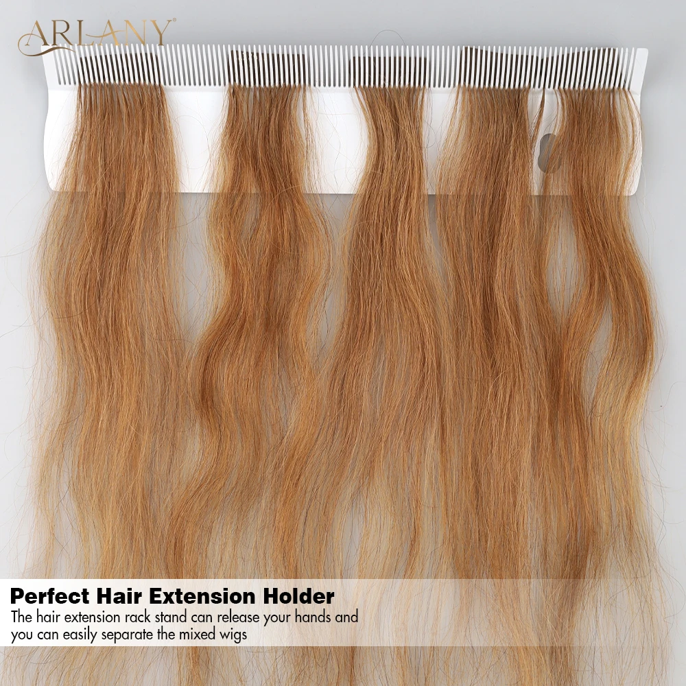 ARLANY Hair Extension Holder Rack Hair Extension Hanger with Double Sided Tape Lightweight Weaving Wiging Display Styling