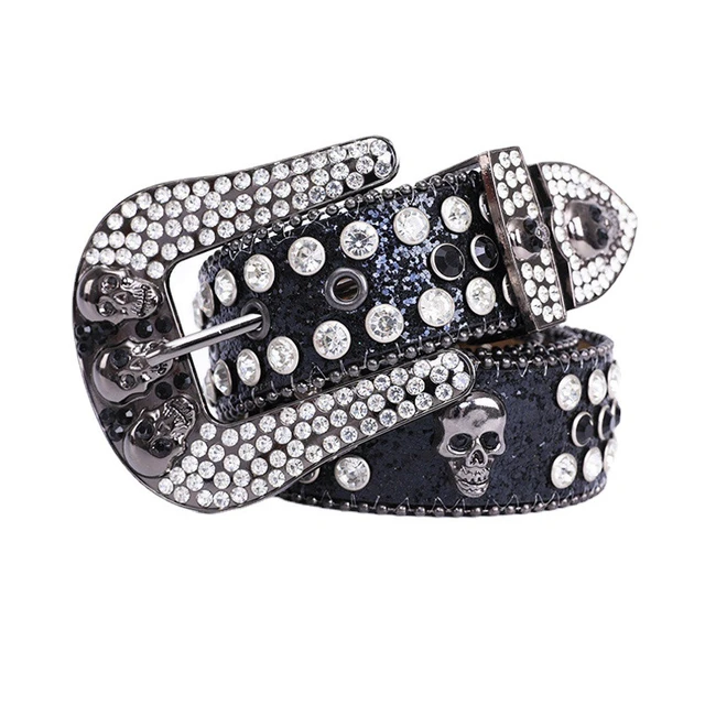 Goth Couture Diamond-Encrusted Skull Hair Clip 