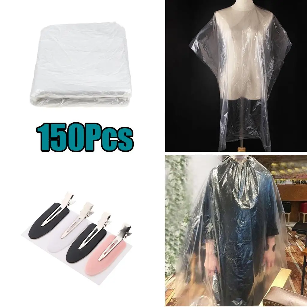 Disposable Hair Cutting Capes Gowns Salon Barber Shop Gown Cloth Apron -  AliExpress