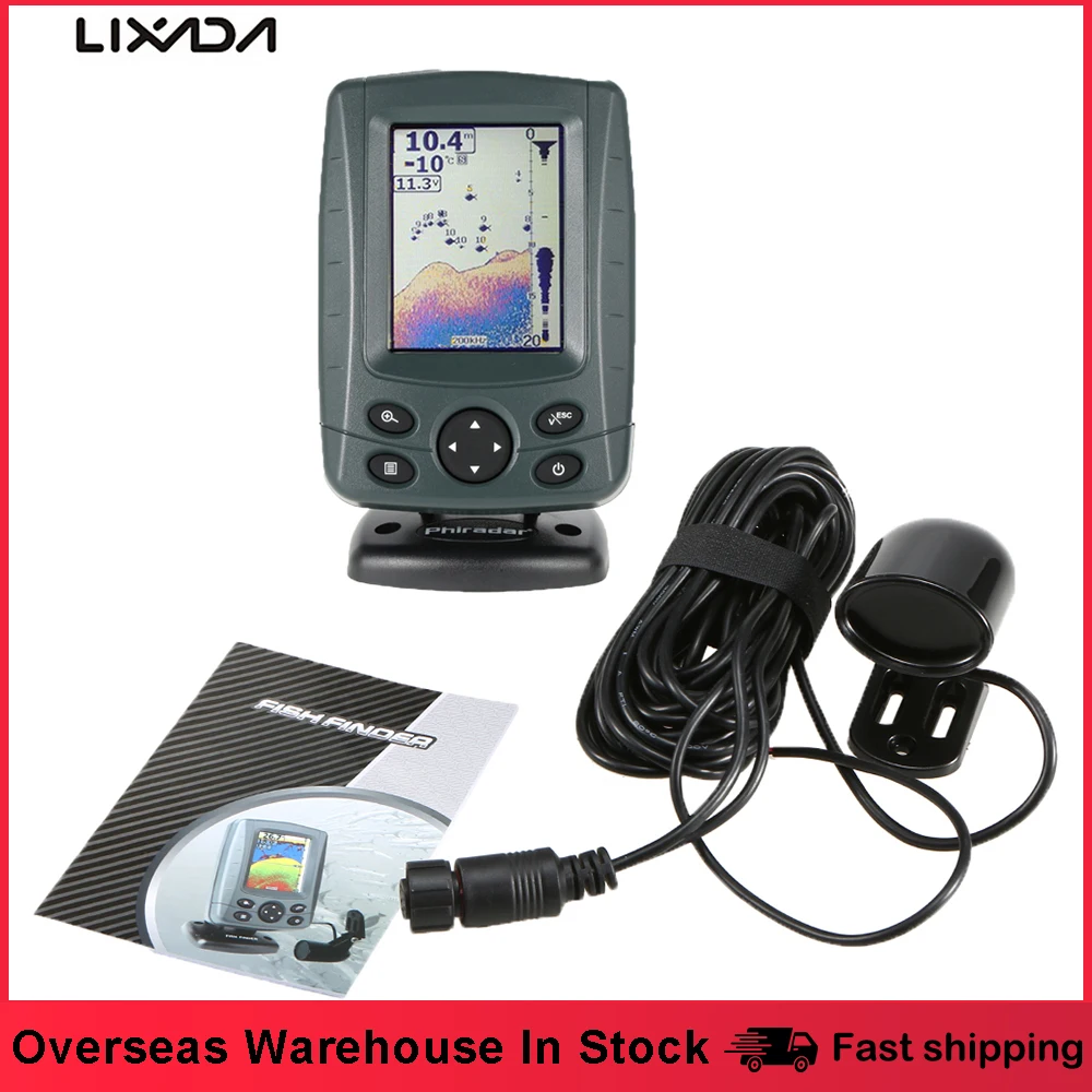 Sonar Sensor Fish Finder Camera For Fishing 300M Fish Detector Alarm Echo Sounder Muti-Language Auto Zoom LCD Fishfinder fishing accessories fish finder