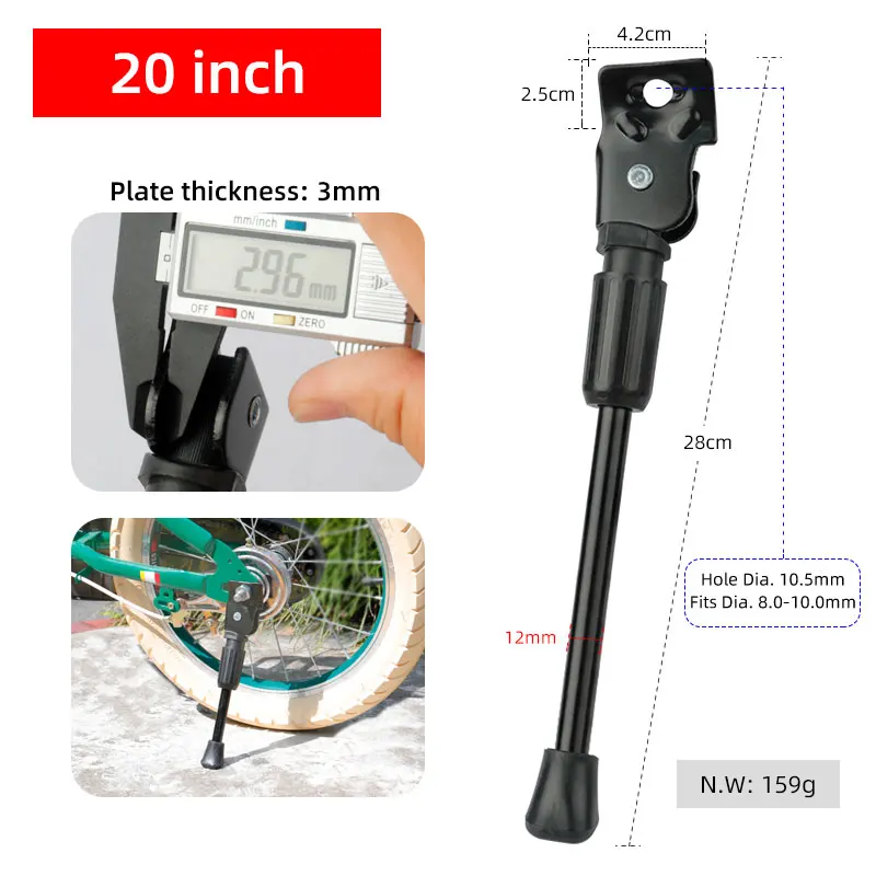 Para Soportes Ajustables Para Bicicleta De 14, 16, 18, 20