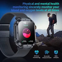 LIGE 2025 montre intelligente militaire robuste et Durable Ip68 étanche 2.01 ''écran HD montre intelligente vocale Bluetooth pour Android IOS 4