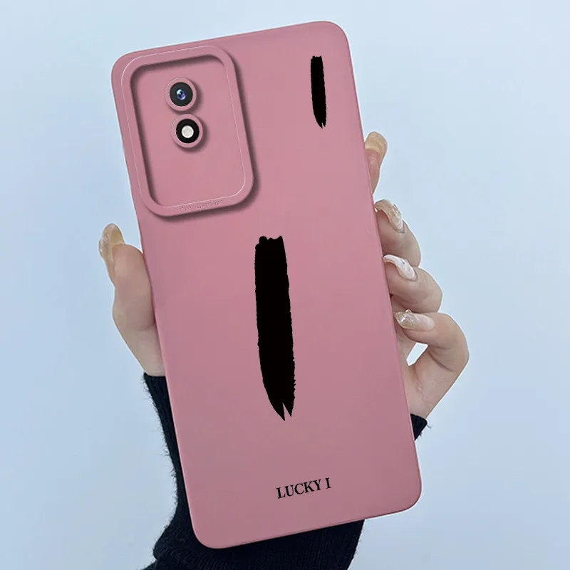 Lucky Initial Letter Silicone Soft Phone Case - Stylish Protective Bumper Cover