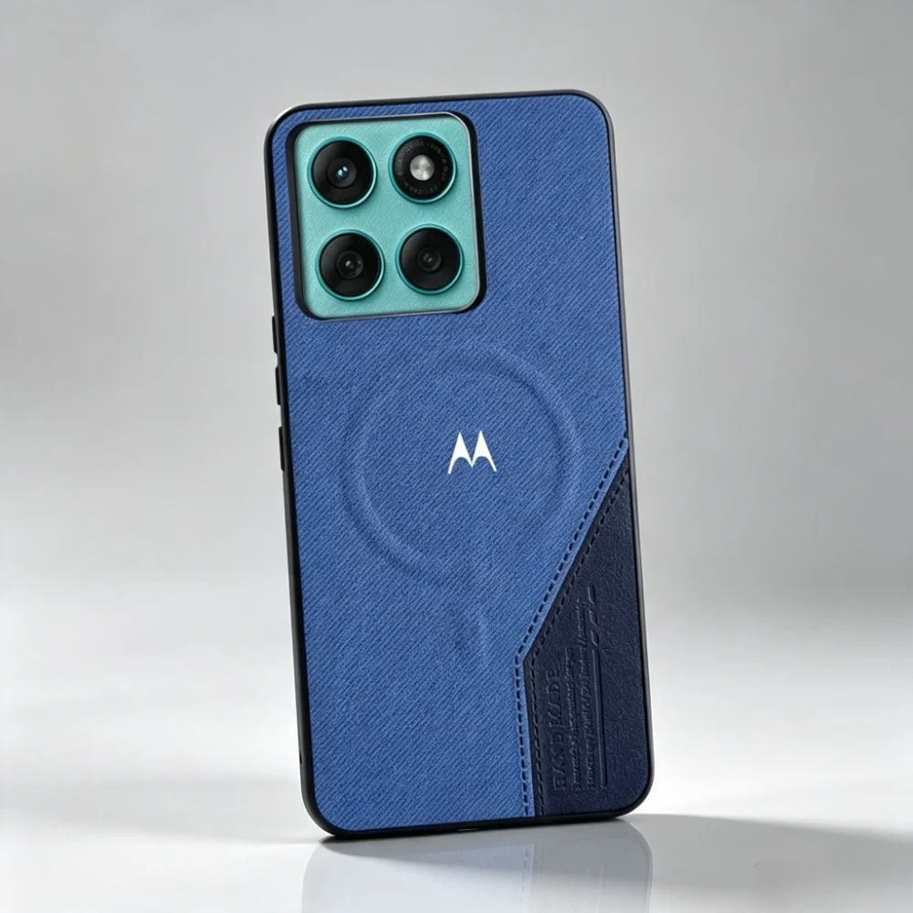 Business Woven Texture Magnetic Phone Case - Shockproof Cover