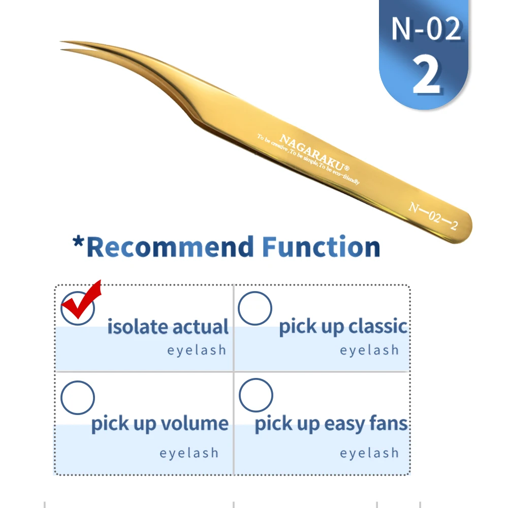 Precision Stainless Steel Eyelash Extension Tweezers