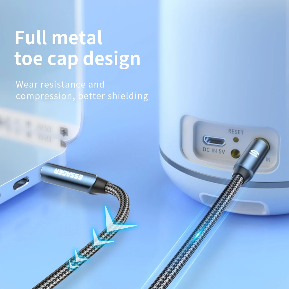 ESSAGER Monster Aux ̺ Ŀ ̾ 3.5mm   ̺ (ڵ   )  - 3.5mm ڵ (Samsu )