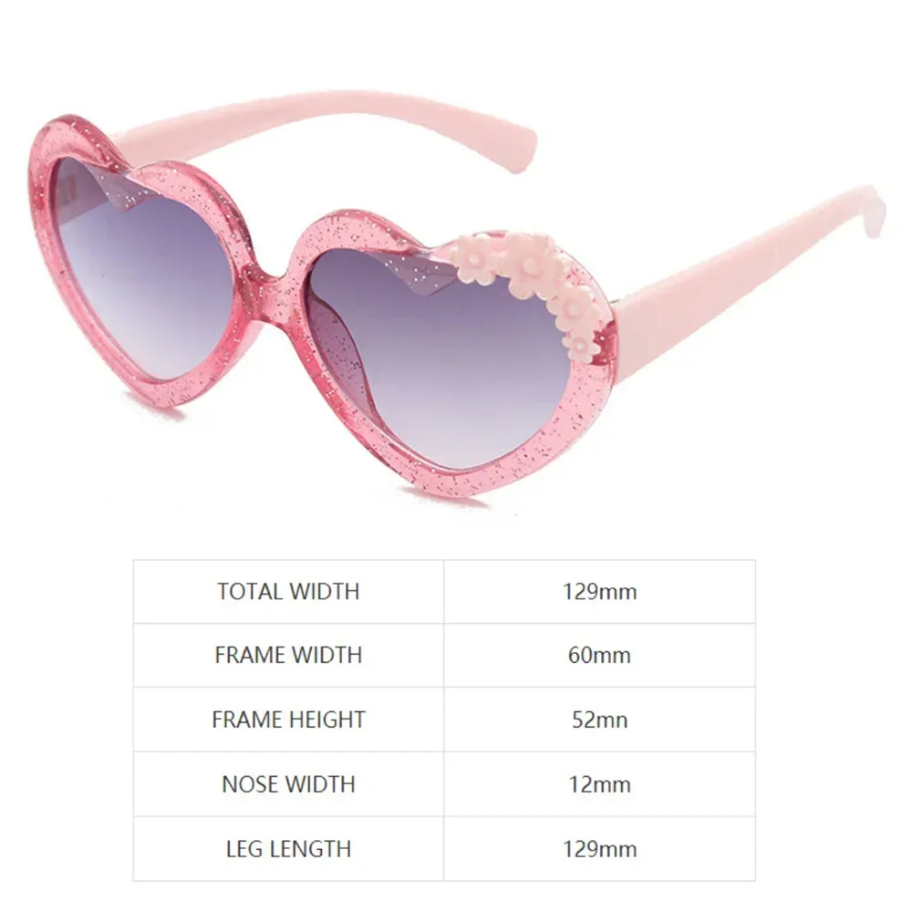 Fashion Heart-Shape Sunglasses For Kids Retro Cute Pink Cartoon Sun Glasses Frame Girls Boys Baby Children Eyewear Goggles
