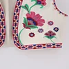 KEYANKETIAN Women Vintage Floral Embroidered Open WaistCoat Ladies National Style Vest Jacket Outfits Casual Vacation Crop Top 5