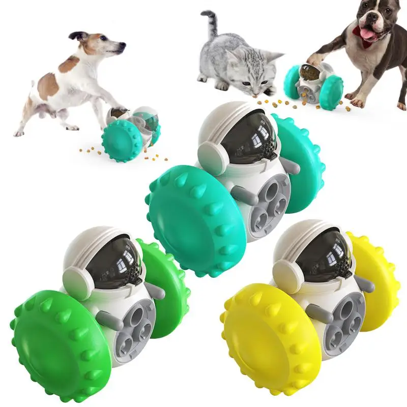 Pet Dog Toys Interactive Toys Dog Chew Toys Balance Car Leaking Feeder