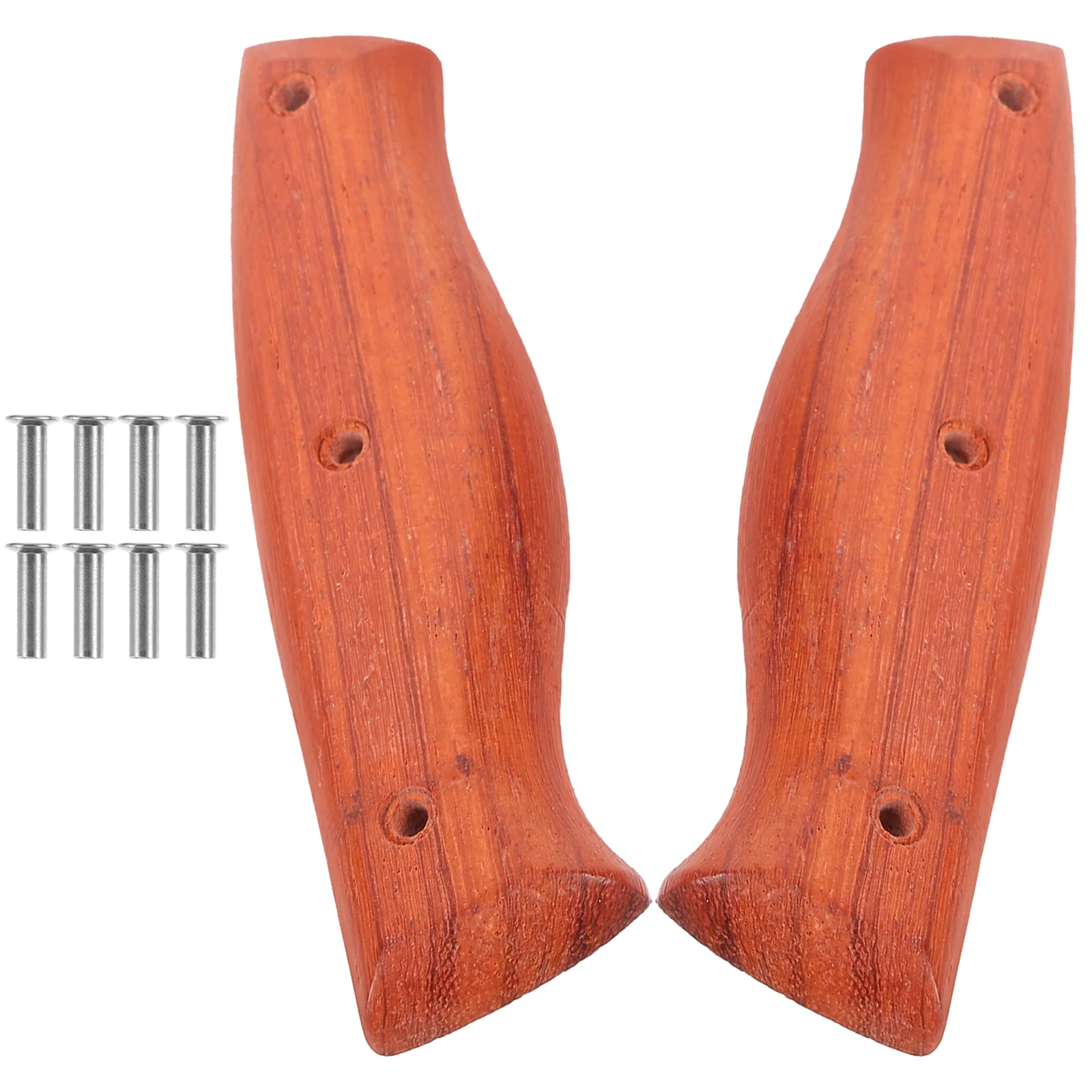 

2 Pcs Replacement Handles Making Supplies Accessories Kitchen Knife Wood Ergonomic Chef