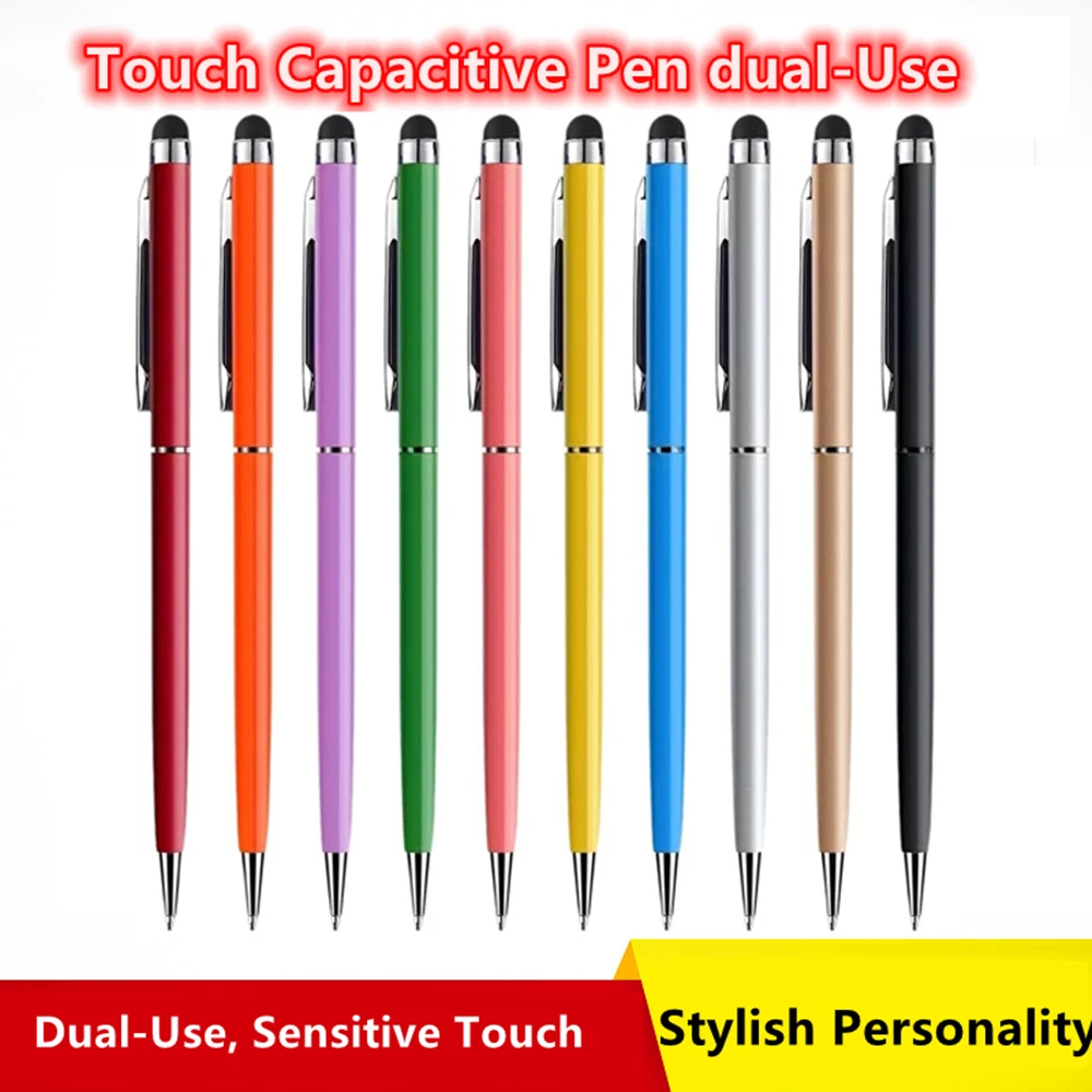 10Pcs Universal Stylus Pen Dual-Use For iPad iPhone Samsung Huawei Xiaomi Tablets Mobile Phone All Capacitive Screen Pens