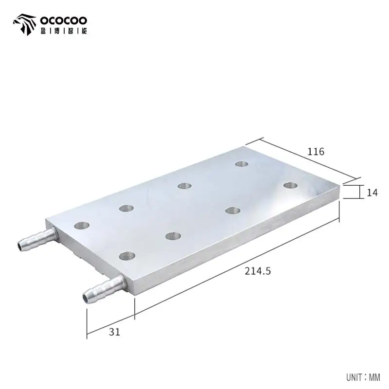 

Syscooling water block for Antminer S19 95TH/S miner install water cooling aluminum water cooling plate nozzles for ID8mm hose