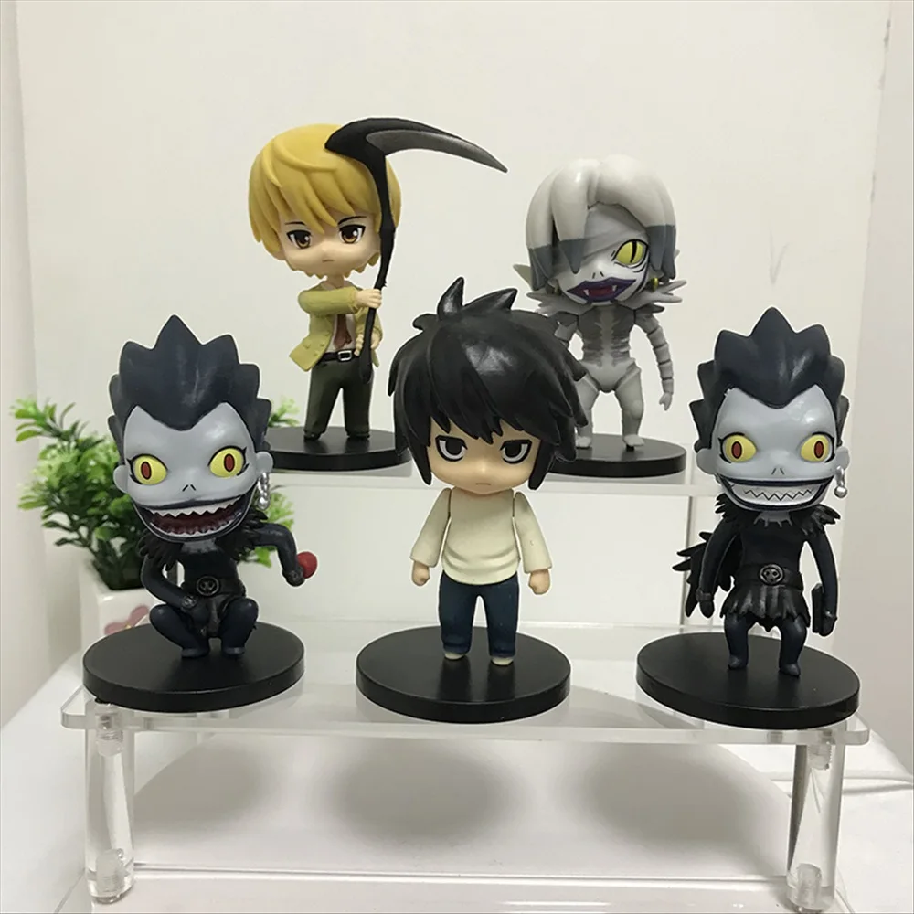 10Cm Death Note Anime Figure L Lawliet Yagami Light Action Figure Death Note L Ryuuku Ryuk Figurine Toys 1 Pz Casuale
