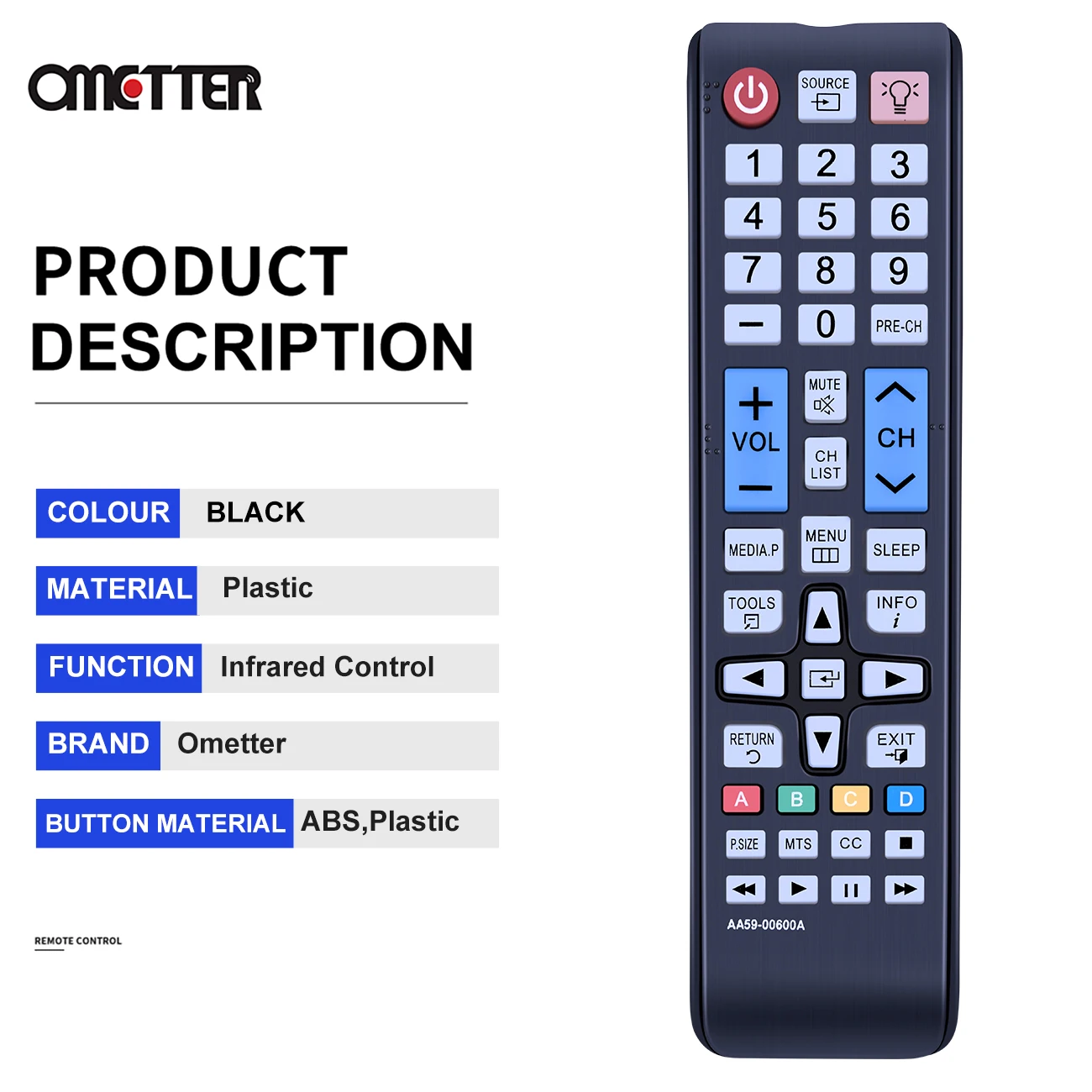 스마트 HD LED UN24M4500AF UN28M4500AF UN32M4500AF UN32M5300AF UN32M530DAF 용 기존 삼성 AA59-00600A TV 리모컨