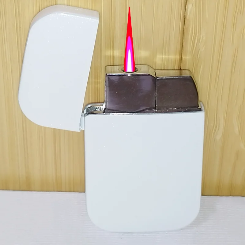 Personalized lighter cute pink lighter inflatable butane torch windproof metal electronic igniter smoking couple butane gas lighter cigarette lighter