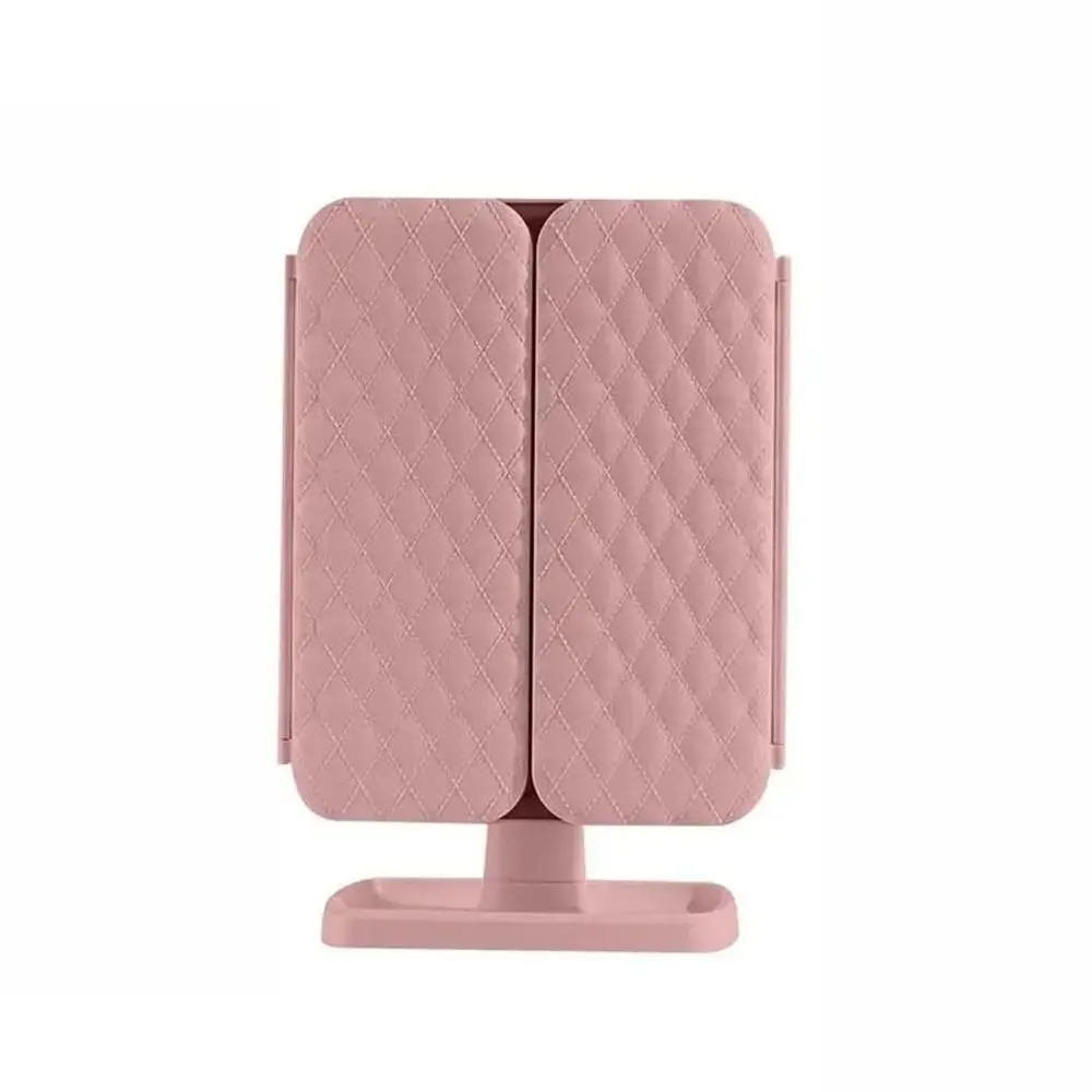 3X/2X/1X Magnifications Cosmetic Mirror Touch Sensor Switch 3 Panels Smart Mirror Folding 180° Adjustable Rotation Vanity Mirror