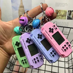 Tetris – Console de jeu électronique avec 26 jeux intégrés, rétro, porte clés, portable, PSP, pendentif de sac d'école nostalgique 