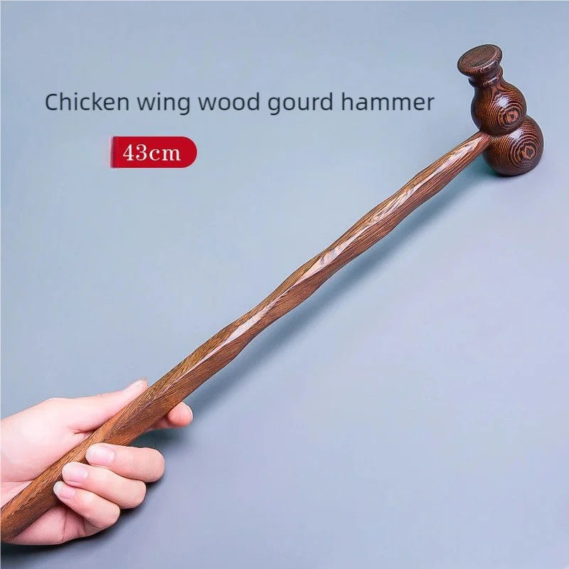 Wooden Meridian Massage Hammer Chinese Hitting Meridian Massage Body Relax Neck Shoulder Back Tool Massage Hammer Stick