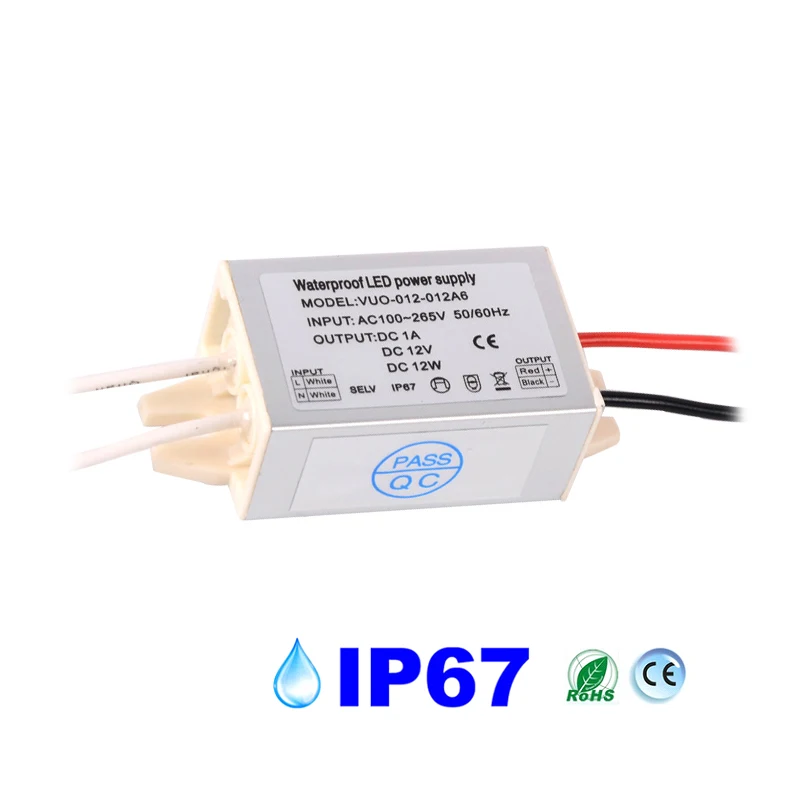 Power supply for LED, MINI, IP67, 6W, 12V