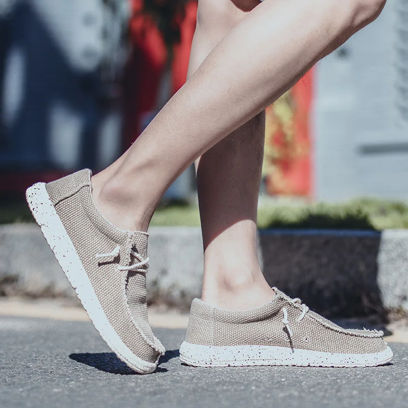 2025 Fashion Men's Casual Loafers Summer Canvas Comfortable New Luxury Brand Designer Denim Sports Walking Shoes Tenis Masculino 1