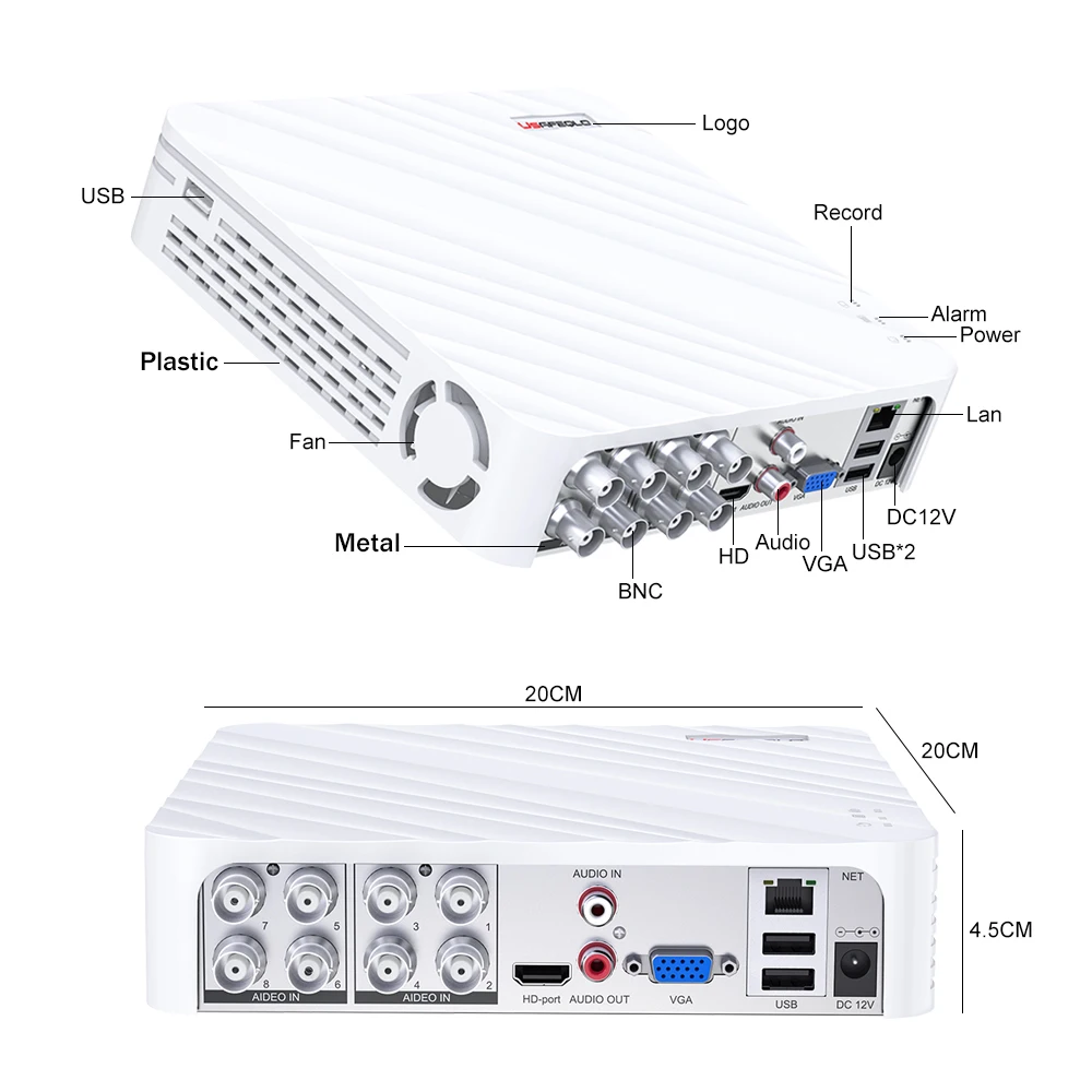 Xmeye Pro DVR NVR 4CH 8CH 1080N 5 IN 1 AHD CVI TVI CVBS 1080P Hybrid Security for AHD Camera IP Camera Analog network video recorder surveillance security
