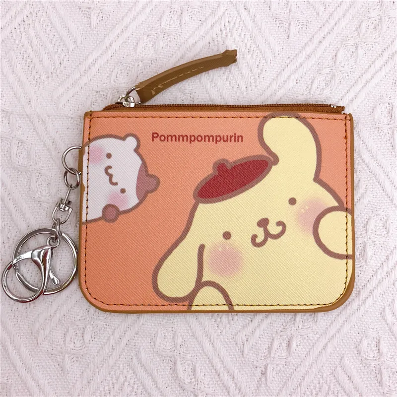 Hello Kitty Mädchen PU Leder Geldbörse Melody Kartenhalter Sanrio Geldbörse Kuromi Münzfach Cartoon Clutch Case – Detail 8