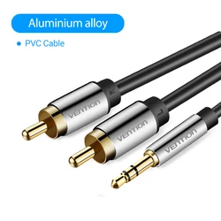 Premium RCA Audio Splitter Cable for Home Theater and Amplifier Systems (Alloy Shell)