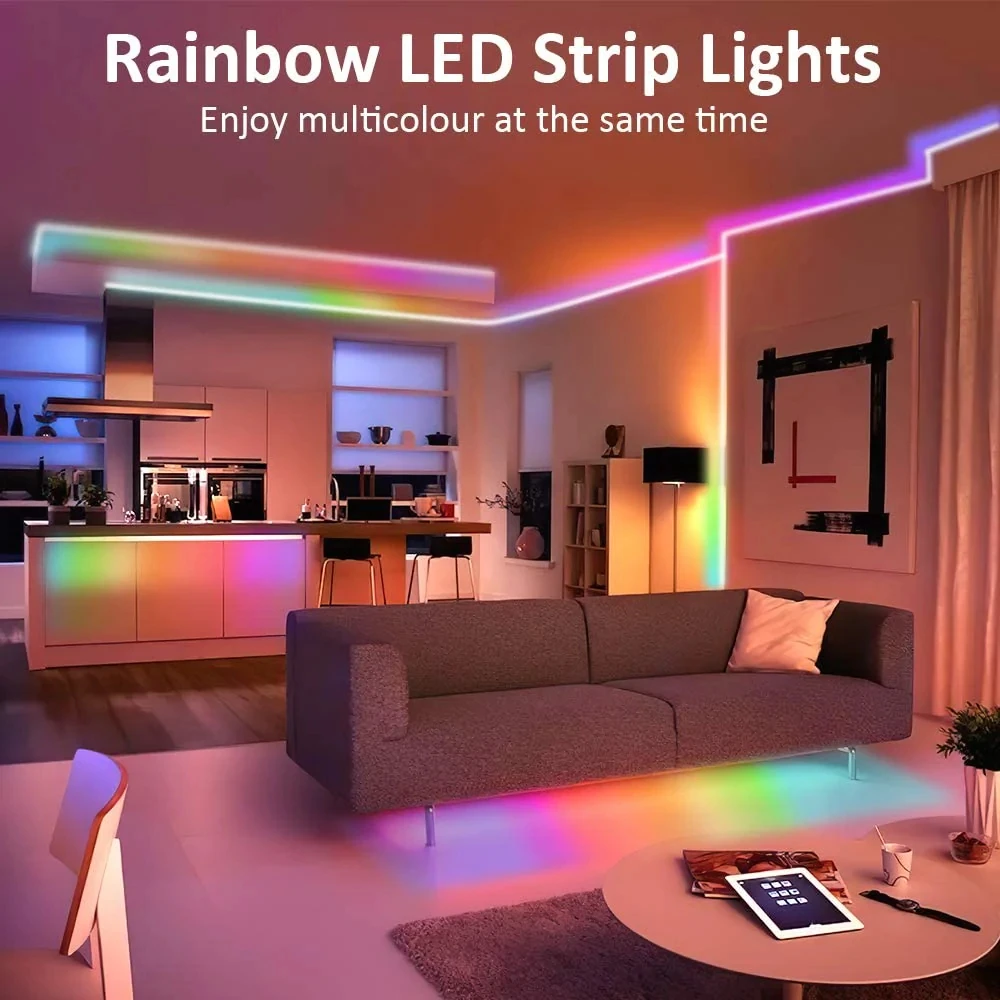 USB TUYA LED Strip Light Smart Wifi RGBIC Dreamcolor LED Strip 5V WS2812B Addressable Light Lamp Support Alexa Google For Home