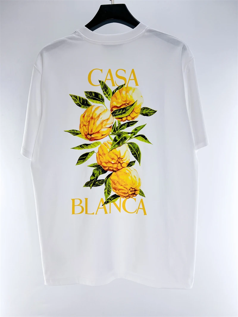 

2023 Thick Casablanca T-shirt Men Women 1:1 ss Casual Top Tees T Shirt