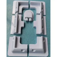 Panneau solaire en plastique ABS, support d'installation d'angle sans perçage, 7 ensembles, véhicule de camping à dessus plat marin RV 1
