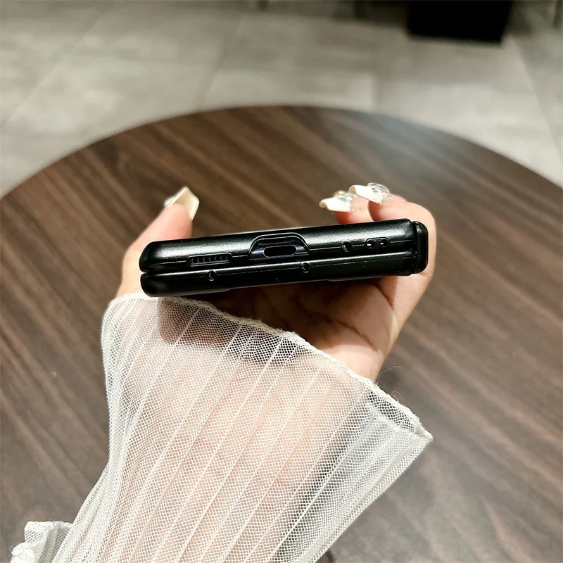 Matte Leather For Xiaomi Mix Fold 4 Case Slim Plastic Bracket Hinge Protective Film Cover_voghion.com