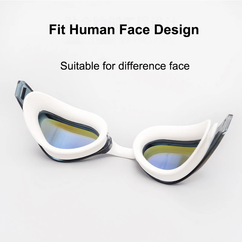 Swimming Goggles Silicone Waterproof Plating Double Anti-fog Uv Men Women Lens Pool Eyewear