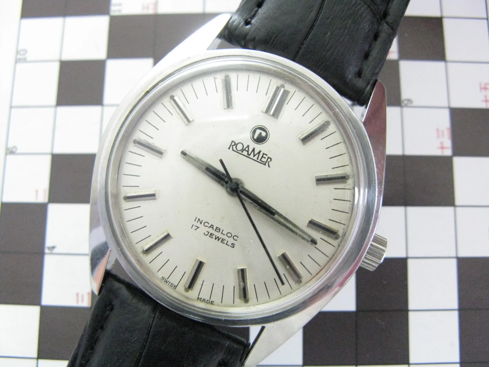 Orologio Da Uomo Antico Swiss Handroll Roamer Eta 2750